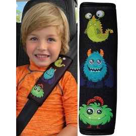 HECKBO 1 x Car Seat Belt Pad Children's Monster