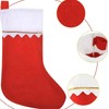 Aoshang 6 Pack Red Felt Christmas Stockings 15" Christmas Candy