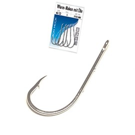 JENZI Worm Hooks Loose Size 8/0 Nickel