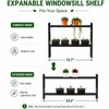 BrightRow 2 Pcs 3.5" W Expandable Window Sill Plant Shelf,