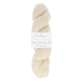 Scheepjes - Scheepjes Nakid Series Basolan 004 White (210m) Undyed Alpaca Blend DK Weight Wool Yarn - 1 Piece