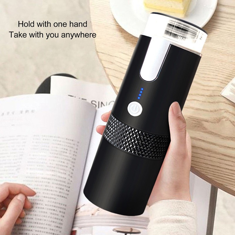 Portable Coffee Machine Rechargeable Full Automatic Mini Travel Handheld Coffee