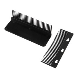 VOANZO Glätteisenkamm, Abnehmbarer Glättkamm-Aufsatz, zum Anklippen, Friseurgriffkamm, kompaktes Haarstyling-Werkzeug-Zubehör für den professionellen und privaten Gebrauch, Schwarz