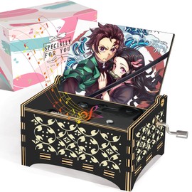 JRHOLIYUE Demon Stuff Merch Gifts for Anime Fans | Demon Music Box Play Demon Theme Song | Anime Gifts for Granddaughter/Daughter/Kids/Nephew/Niece.