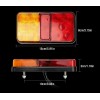 2 Pcs 12V 10 LED Rear Tail Light Indicator Stop