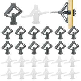 LPZMPZ Pack of 200 Cavity Dowels, Plasterboard Dowels, Butterfly and Aeroplane Expansion Dowels for Plasterboard, Plasterboard Fibreboard, Attachment in Concrete (Screws Not Included)