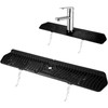 Kitchen Sink Splash Guard, 24in Faucet Mat Splash Catcher, Handle