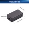 Heyiarbeit 10Pcs 1.89"x1.02"x0.61" ABS Black Dustproof Electronic Junction Box Enclosure