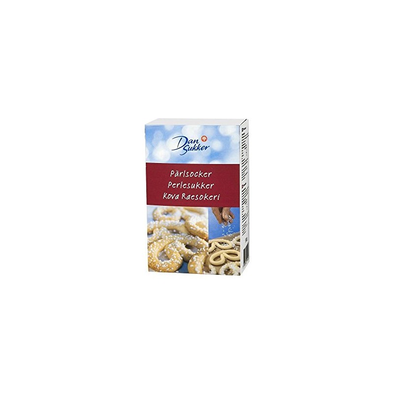 Dansukker Parlsocker Coarse Pearl Sugar (500g) - Pack of 2