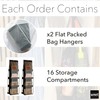 unel Hanging Handbag Storage Organiser (2 Pack), Each Hanger Holds