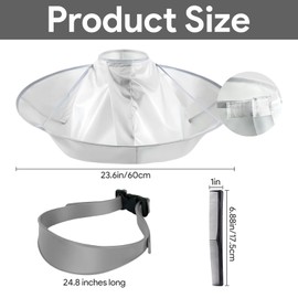 Self Haircut Cape Kit for Men，Fade Guide for Men Haircut，Hair Cutting Kit Includes Hair Cutting Cape, Adjustable Hair Trimming Guide, Comb，for Adults and Kids, Salon and Home Use(Red)