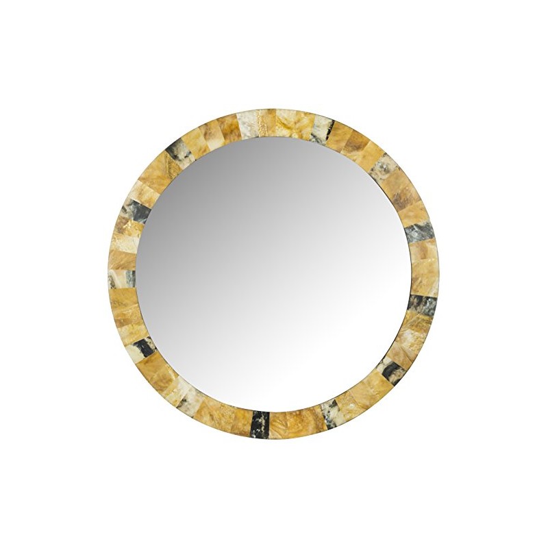 Safavieh Home Collection White Nouveau Wave Mirror