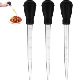 3 PCS Turkey Baster, Baster for Cooking, Large Pipette, Baster for Cooking, Chicken Basting Cooking Pipette,Cooking Turkey Injector Long Turkey Baster for Oiling and Marinating Turkey Beef Pork Fish
