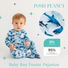 Posh Peanut Baby Boy Footie Pajamas - Soft Viscose Made