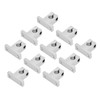 10 Pcs Linear Motion Rail Guide Support Aluminum Alloy High