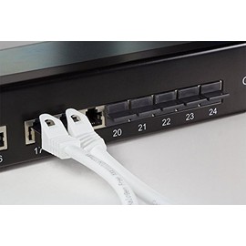 Faconet® 20x RJ45 Dust Protection Cap Covers for Switch Patch Panel Router LAN Socket Protective Plug Black RJ 45 Socket Protector Snap-in and Dust Cover