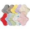 Syto Koton Japanese Cloth Napkins, Petite Panty Liners, 10 Count