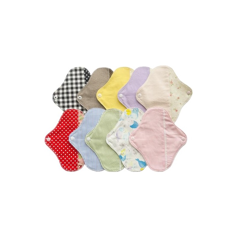 Syto Koton Japanese Cloth Napkins, Petite Panty Liners, 10 Count