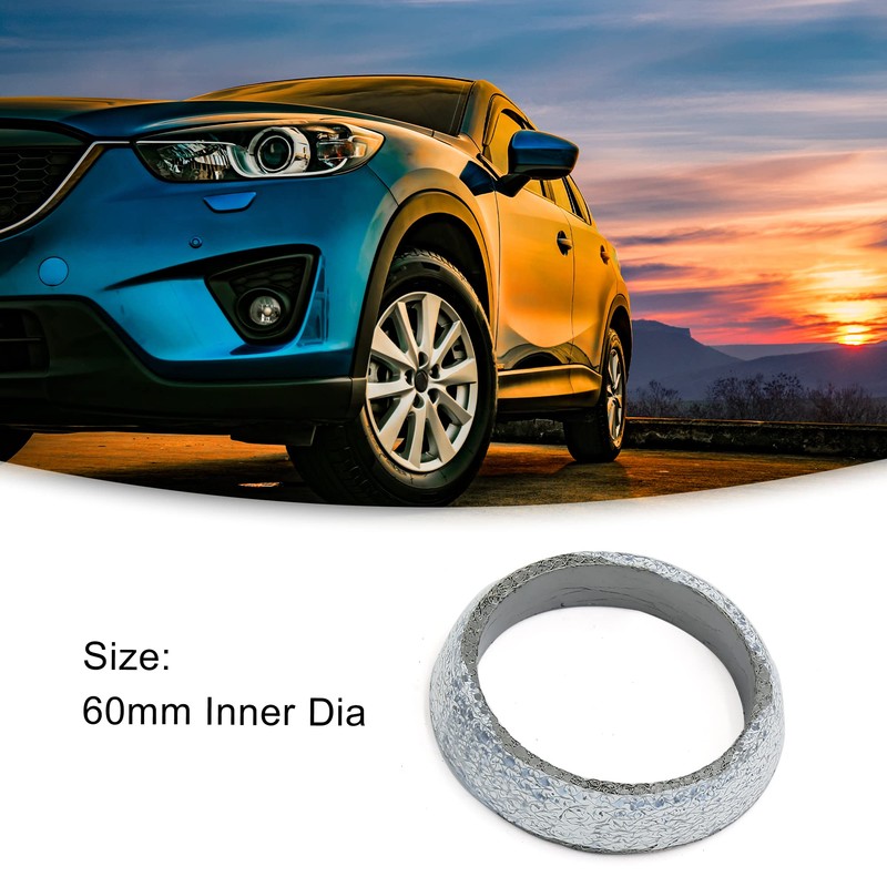 ACROPIX Exhaust Donut Gasket Universal 60mm Inner Diameter 1 Piece