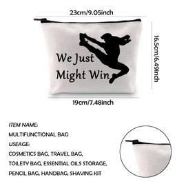 WCGXKO Musical Inspired We Just Might Win Musical Theatre Makeup Cosmetic Bag Broadway Musical Gift (We Just CA)