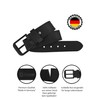 Cartvelli Men's Genuine Leather Belt, Black, 40 mm, Made in