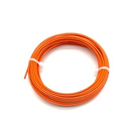 Orange Vinyl Coated Galvanized Steel Cable, 1/16" Coated to 3/32": 50, 100, 250, 500 and 1000 ft (1, 50 ft Coil)