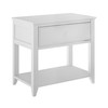 Max & Lily Solid Wood Nightstand, White