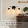 3-Light Clear Glass Glacier Shade Unique Hand-made Lampshade Industrial LED