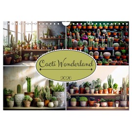 Cacti Wonderland (Wall Calendar 2026 DIN A4 Landscape), CALVENDO 12 Month Wall Calendar: Escape to the captivating Cacti Wonderland and explore the ... of succulents and cacti throughout the year.