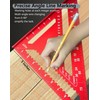 Carpenter Square 12 Inch, Thickened Aluminum Rafter Square Alloy Triangle
