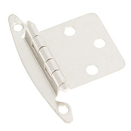Hickory Hardware P139-SN Flush Surface Mount Hinge, Satin Nickel