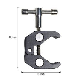 HFS(R) Camera Clamp, Super Clamp, Crab Scissors Clamp, Set of 2, 3/8" Screw, 1/4" Screw, Max Clamp Range 55mm