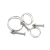 Double Wire Hose Clips Adjustable 201 Stainless Steel Hose Clamps