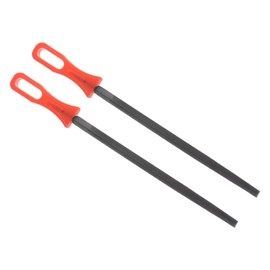 CoCud Metal Triangular File, 8" Blade Length, T12 Bearing Steel Cut Mill Hand Rasp with Non-Slip Handle - (Applications: for Wood, Metal, Plastic), 2Pieces