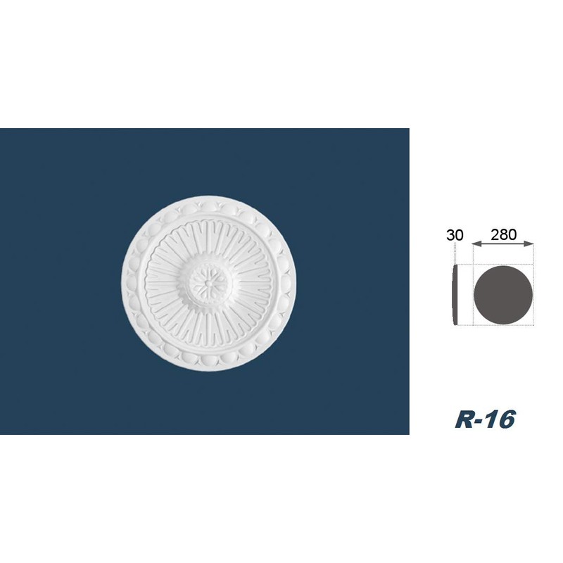 MARBET DESIGN Stucco Rosette Made of EPS Styrofoam - Ceiling