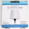 West Bay Wireless Bottle Lamp Rechargeable Dimmable White LED Table