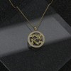 Elegant women's necklace zodiac sign Pisces chain 18 carat gold