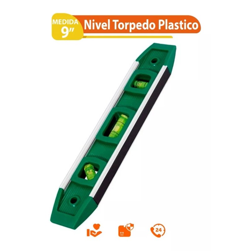 Lion Tools Nivel Torpedo 9 Pulgadas De Abs Y Aluminio