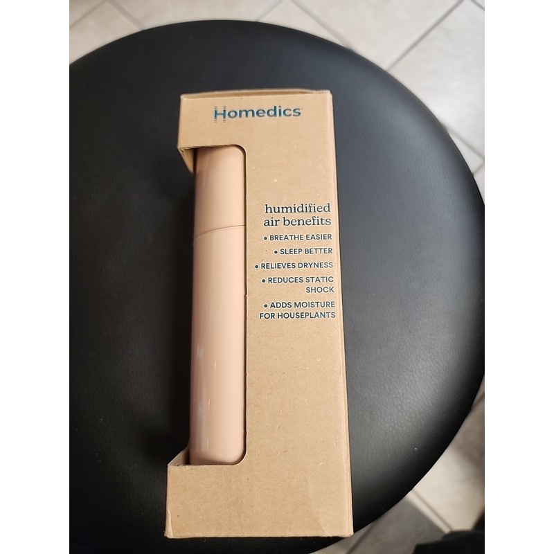 HoMedics Breathe Better Personal Portable Ultrasonic Humidifier USB Powered