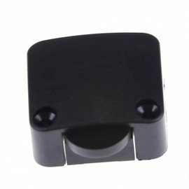 3 x Door Contact Switch, Cabinet Switch, Contact Switch, 2 A, 250 V, Chest Switch, Door Switch for Furniture Door, Button, Furniture Switch, Light Switch, Black