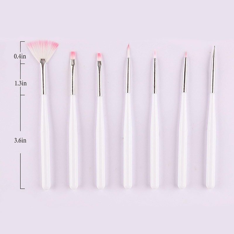 Nail Brushes for Nail Art Brushes,Acrylic Nail Brush,7pcs French Tip