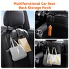 Geyrut Headrest Hooks For Car, Multifunctional Purse Hook Leather Seat