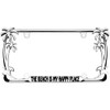 The Beach is My Happy Place Palm Tree Design Chrome
