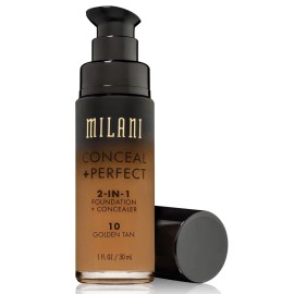 Milani 10 Golden Tan Matte Milani Conceal + Perfect 2-in-1 Foundation + Concealer