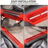Lcojicep Car Door Sill Guard Trim StickerCompatible with Corvette C6