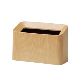 ideaco Tubular Cotton Trash Can Small Oak Wood Grain 1.7L