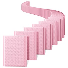 METRONIC Bubble Mailers 6x10" 100 Pack Light Pink Bubble Mailer Waterproof Padded Envelopes Self-Seal Cushion Mailing Envelopes Bubble Padded for Shipping Makeup Jewelry Mailer