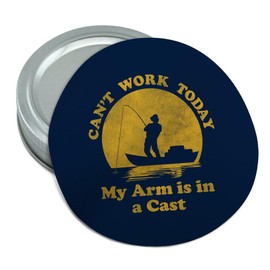 Graphics & More Can't Work Today Round Rubber Non-Slip Jar Gripper Lid Opener