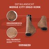 CONTEC Bicycle Grips Merge City Ergo Cork Rubber D3 Tri-Component