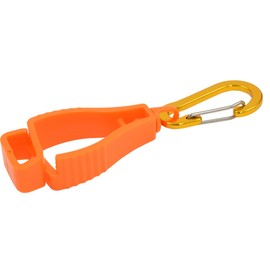 Golf Glove Holder, Clip Type, Carabiner, Work Gloves, Cycling Gloves, Great for Outdoor Activities, Mountain Climbing, Fishing, Wide Range of Occasions (Orange)